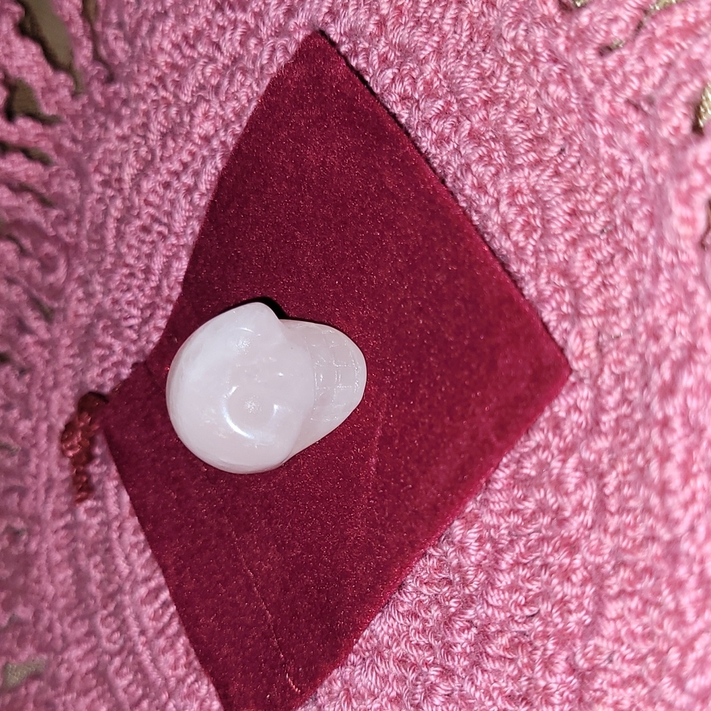 Mini Rose Quartz Skull